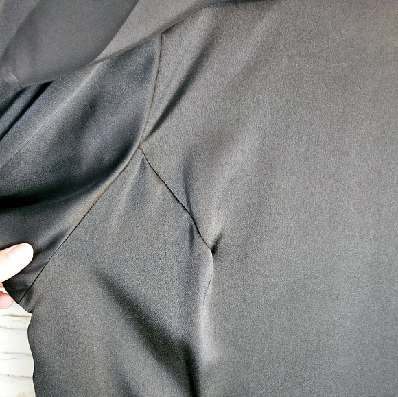 Vintage 90s sheer paneled ring print dress L - Picture 9 of 9